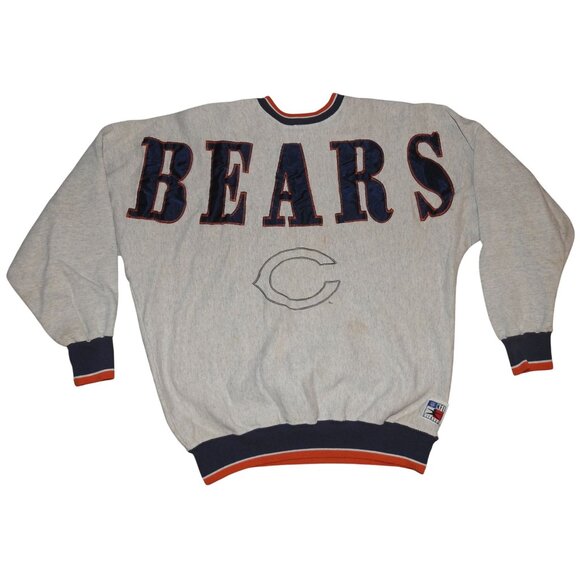 Serious Impact Legends Other - Vintage Chicago Bears Pullover Sweatshirt Serious Impact Legends Spellout XL